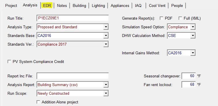 Energy Design Rating (EDR) Currently modelable in CBECC-Res 2016 and EnergyPro 7.