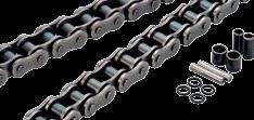 500 9,460 44343² 0 443397² 5 44345² 5 O-Ring O-ring chain is dramatically improved in durability, since grease is sealed between the pins and bushings by