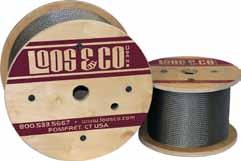 Mil-Spec Steel Wire Rope 7x7 Construction, Bare MIL-DTL-8340, Type I, Composition A 7x9 Construction,