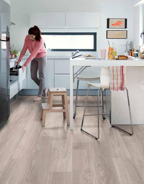 A m o r c l a s s i c Amor Classic not only harnesses the stylistic nature of timber, these practical laminate planks also have a water resistant^ surface making it suitable for all areas of your