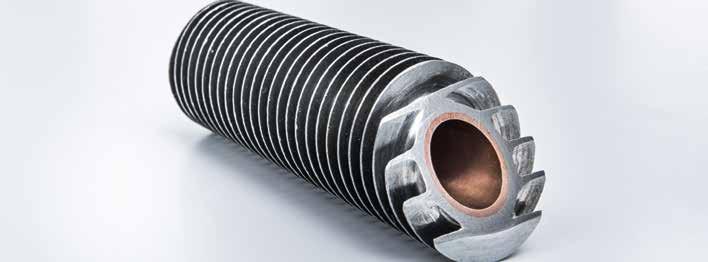 GEWA-HB Depending on the customer requirement, carbon steel, stainless steel, titanium, copper and copper alloys can be used as materials for the bimetallic core tube.