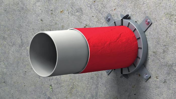 4 5 A suitable fire protection collar must be utilised. For pipe penetrations through floors, there must be a fire protection collar arranged to the bottom side of the floor.