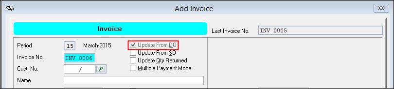 To ensure all sales invoice must be link to a delivery