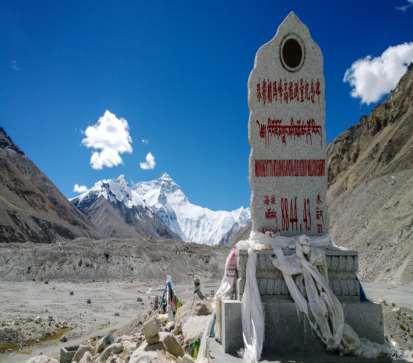 peak. Mount Everest is located in the Mahalangur section of