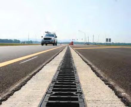 ACO ROAD TraffikDrain Eup to 2,788 psi Typical Applications Urban areas Highways Interstates State roads 2 bolts per half meter grates for removable grate option Ductile iron USA Made grate provides