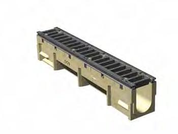 to supplement meter channels. Supplied complete with grate. Side profiling enables junctions or tees to be created.