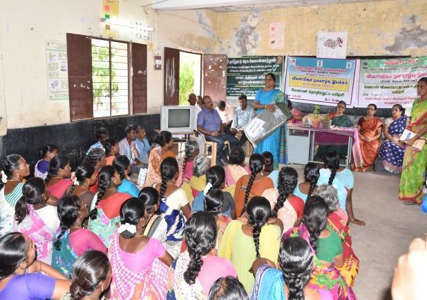 KVK Training on Vermicompost Training on Vermicompost is being conducted in each aspiration village by KVK Virudhunagar.