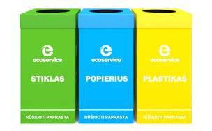 Containers are chosen taking into account customers expectations and convenience we seek that the waste sorting would become a simple daily habit, without any