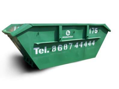 CONTAINERS USED TO COLLECT THE CONSTRUCTION AND LARGE SIZED WASTE Containers used to collect the construction and large sized waste are solid