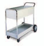 Carts Durable and easy to use, these carts feature a choice of wire construction with dual handles or heavy-duty steel panels for
