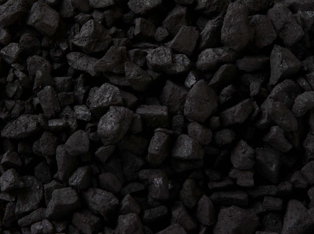 Coal Black or brown organic solid primarily carbon, but containing some hydrogen, oxygen, nitrogen and sulfur.
