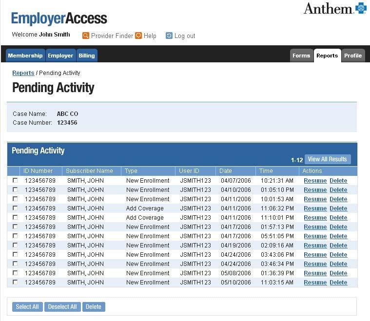 Saves Your Work as You Go And Reports on What s Pending. EmployerAccess Pending Activity page gives you yet another handy report for managing your workflow.