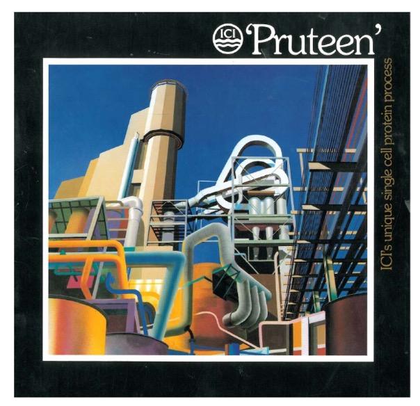 Pruteen animal feed fermenter. At the time (1978) the 1500 m 3 fermenter was the largest in the world.