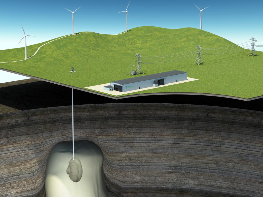 Illustrative GCAES Wind Integration Project A B A GCAES Plant B Salt Dome