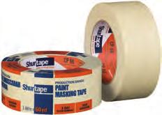 CP 66 Contractor grade, high adhesion masking tape for residential and commercial painting, holding and packaging, particularly those applications that demand quick stick and