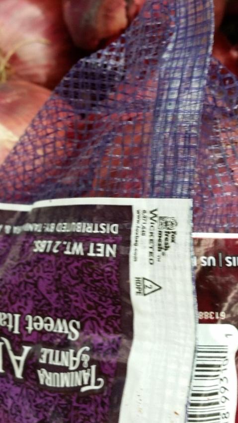 Examples of misuse of resin identification codes This bag is comprised of