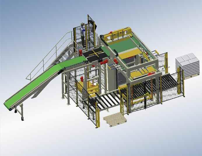 MASCHINENFABRIK PALLETIZER SERIES 1000 The palletizer series 1000 is suitable for medium throughputs from 500 to 1,000 bags/hour.