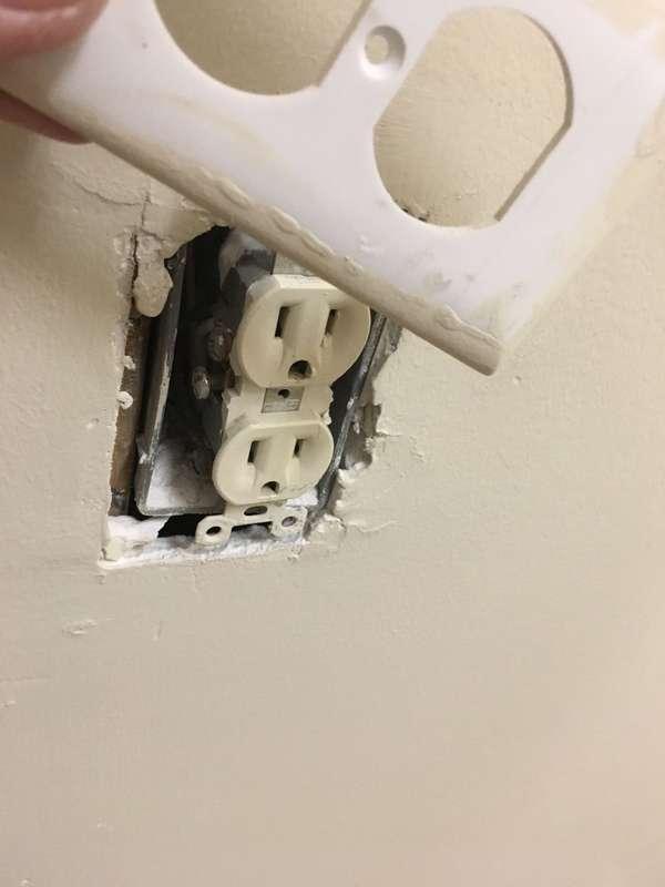 reverse polarity. This can create a shock hazard. Recommend licensed electrician evaluate & repair.