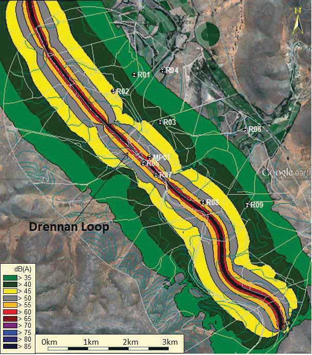 Export Railway Line: Eastern Cape Component Figure 6-2. Night-time Noise Contours: Drennan Loop Table 6-2.