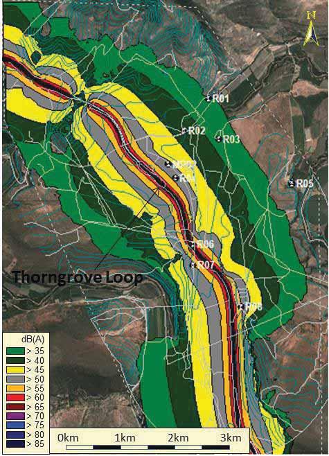 Export Railway Line: Eastern Cape Component Figure 6-4. Night-time Noise Contours: Thorngrove Loop Table 6-3.