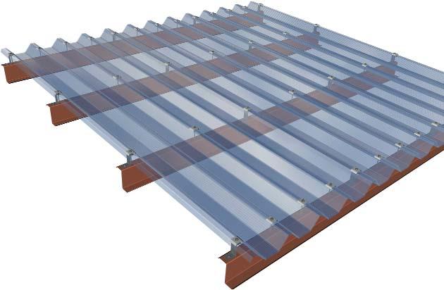 APPLICATION ON CONTINUOUS COVERINGS Continual covering application, with continuous lateral overlapping of the elements.