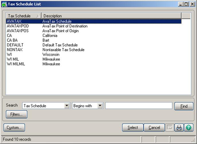 Sage 100 ERP Sales Tax Version 2.0.1 User Guide Installing AvaTax The following menu is displayed.