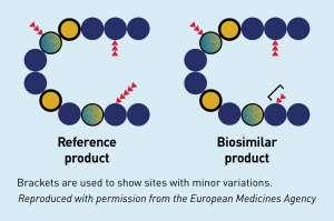 Biosimilarity Biosimilar or Biosimilarity means: that the biological product is highly similar to the reference product notwithstanding minor differences in clinically inactive