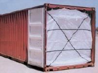 3 packages can be loaded by hand and stacked across the container, lifted in using a