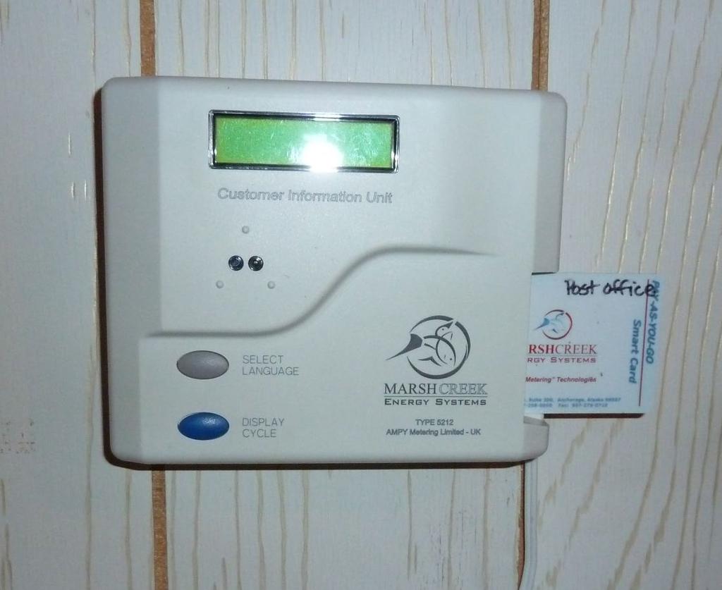 plant, thermostat at left Post office has an Ampy