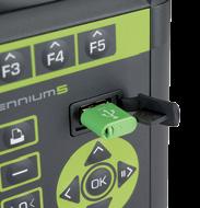 port With Millennium5 s built-in USB port standard, you can use any USB memory stick to download the product