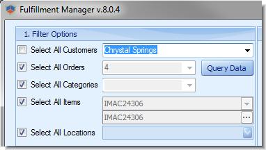 By default, SIMMS lists all active sales orders in the Fulfillment Manager. Filter Your List of Sales Orders You may not want to list all active sales orders in the Fulfillment Manager s grid.