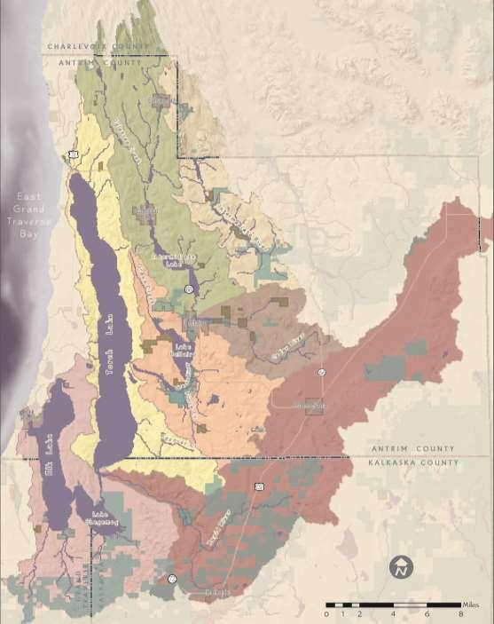 Elk River Chain of Lakes Largest subwatershed, 500 mi 2 10% covered with water Provides 60% of