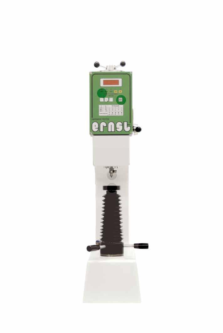 - WORKING PRINCIPLES AND MAIN CHARACTERISTICS - Rockwell principle bench hardness tester The hardness tester works according to the Rockwell principle with load application achieved by a preload