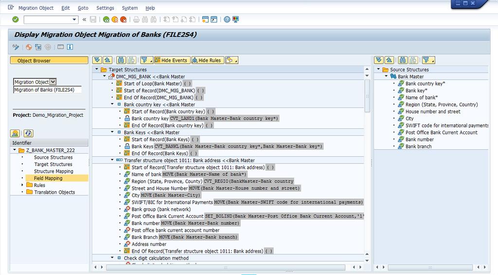 SAP S/4HANA Migration Object Modeler SAP S/4HANA Migration Object Modeler is part of the SAP S/4HANA Migration Cockpit Design tool to easily integrate custom objects and enhancements Integration of