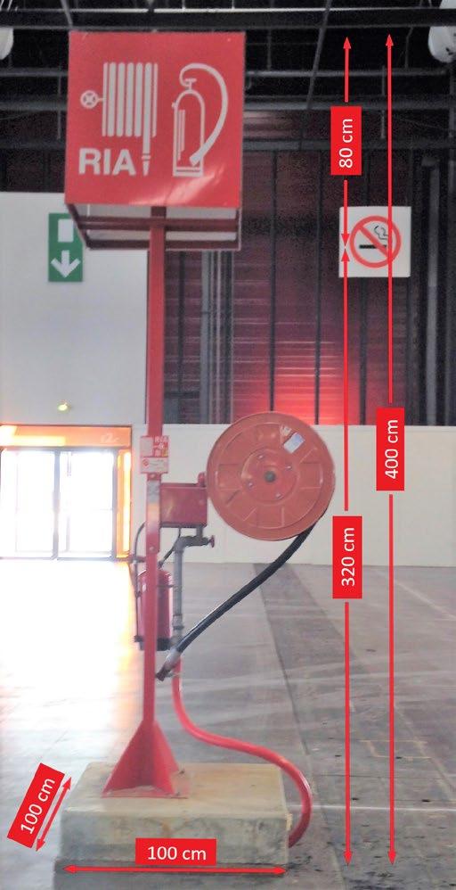 In exhibition Hall 3, fire hose reels are located on independent basements. They are indicated on the plan of Exhibitors stands with the following symbol. 2.3. ACCESS TO FIRE-FIGHTING EQUIPMENT AND FACILITIES Stand fittings must not in any way prevent access to firefighting equipment and facilities.