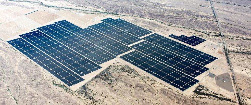 Agua Caliente Solar Photovoltaic Facility 290 MW 2,400 acres outside of Yuma,