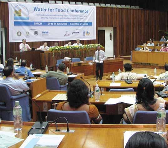 PROCEEDINGS National Conference on Water, Food Security and Climate Change in Sri Lanka Volume 3 Policies, Institutions and Data Needs for Water