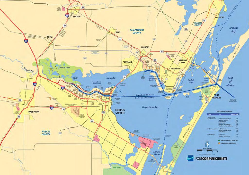 The Energy Port of the Americas Port of Corpus Christi Authority is: #1 US crude oil export port 4 th largest US Port by tonnage