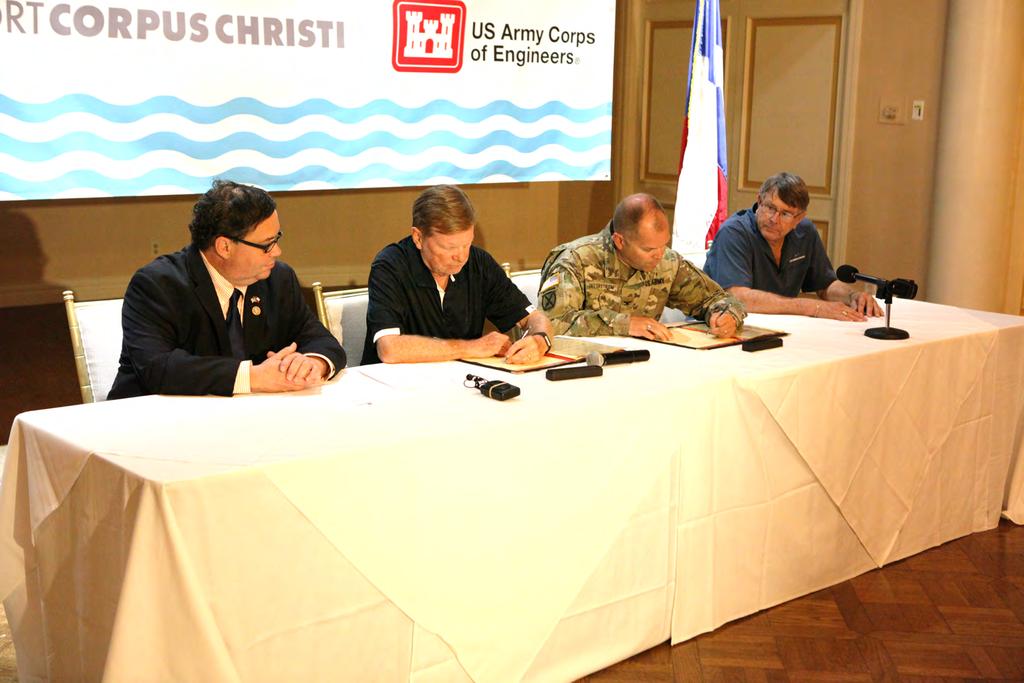 Signing Project Partnership Agreement for Corpus Christi Ship Channel