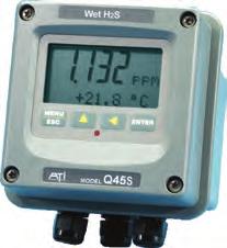 A special Q45S wet H2S system is also available for odor scrubber monitoring.