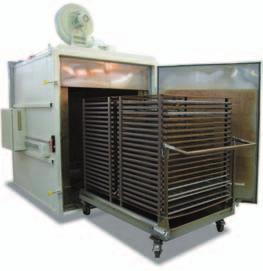 Air Circulation Bogie Hearth Furnaces up to 850 W 1000/65A - W 10000/85A For heavy charge weights, air circulation furnaces are also available with movable bogies to be charged in front of the