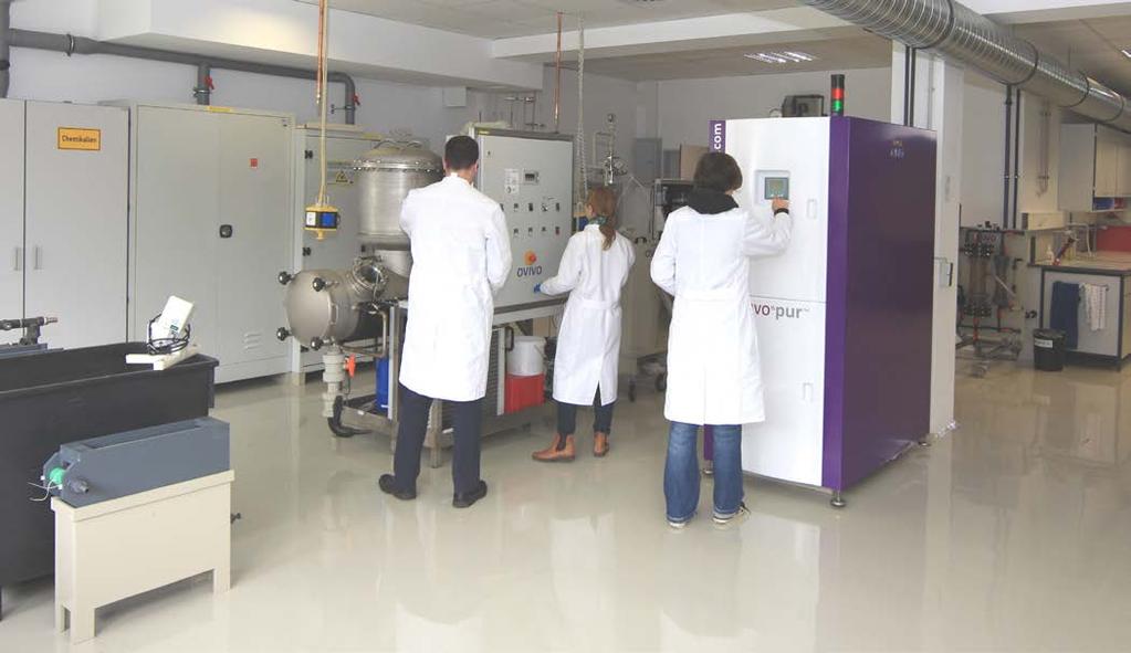We also develop and optimize processes and installations for your application scenario in the scope of customer-specific laboratory and technical center studies.