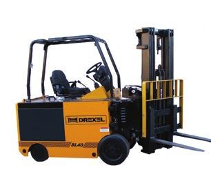 warehouses, and especially suited to navigating narrow aisles. This narrow aisle forklift features a GM 2.4L internal combustion engine designed specifically for LP gas.
