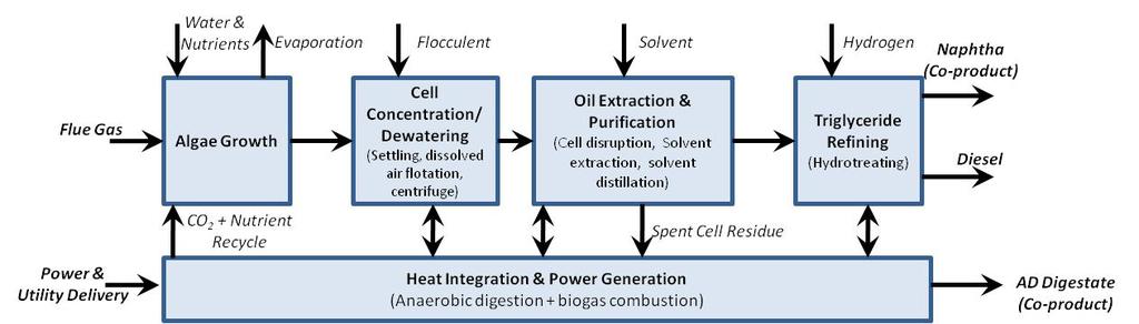 Algal Lipid Extraction and Upgrading to Hydrocarbons (ALU) Rationale for Selecting Pathway Raw algal oil intermediate is expected to require relatively mild upgrading (hydrotreating) to finished