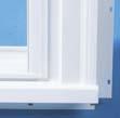 The factory-applied casing with fusion-welded corners eliminates the need for exterior caulking and