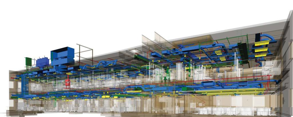 MECHANICAL SYSTEMS DESIGN, SELECTION + COORDINATION The mechanical engineer translated architect s BIM/Revit model into compatible software format to analyze loads.