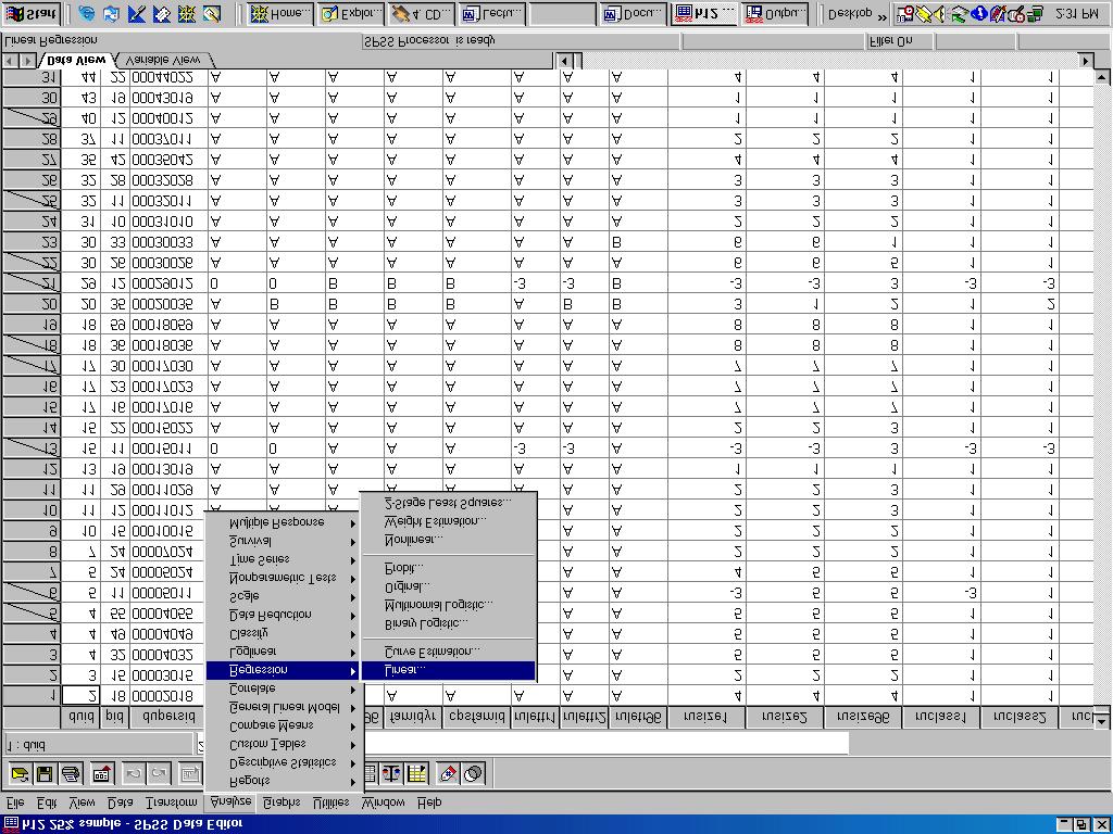 SPSS Guide Page 10 of 13 3. O.K., lets cut to the chase.