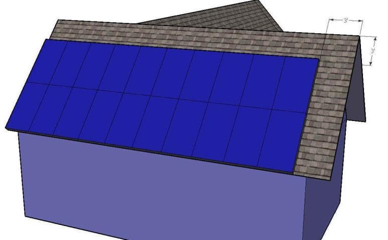 certificate shall identify the racking system with the module type for the proposed roof pitch and shall meet or exceed minimum