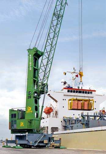 ranging from spreaders of various designs to coil hooks, slings, chains, magnets, lifting beams and telescopic grabs.