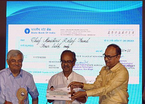 An amount of Rupees Four lakh was donated to the Chief